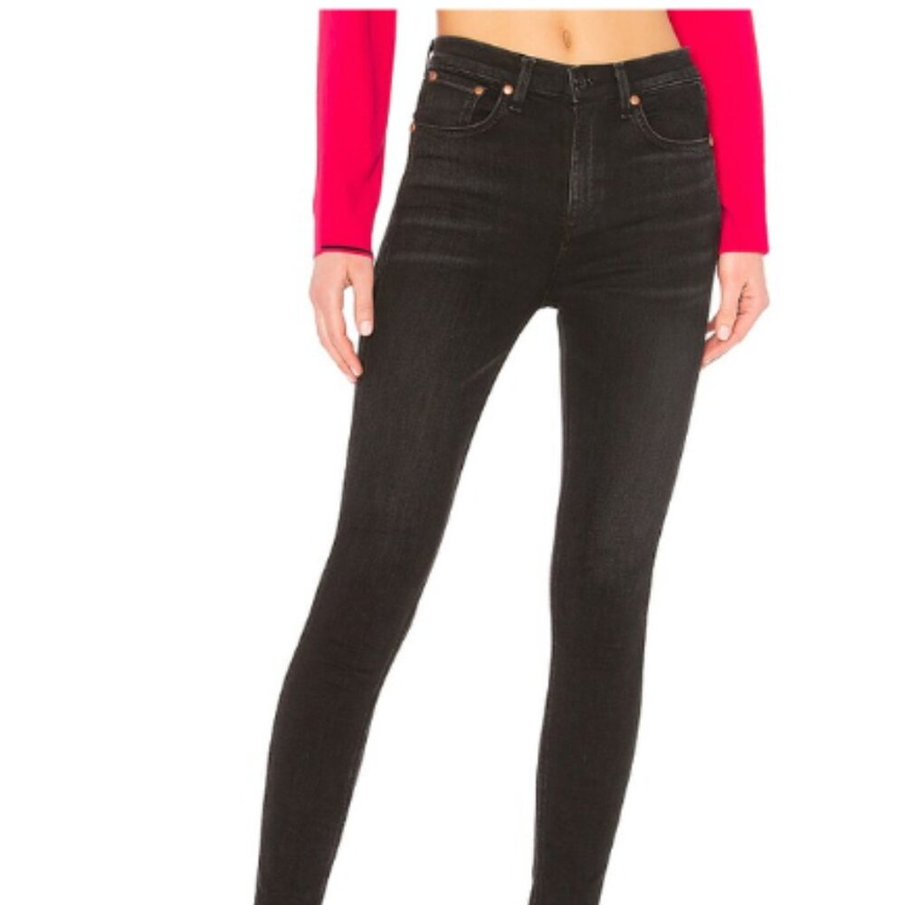 Rag & Bone Jeans High Rise Skinny Black Size 30
